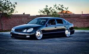 2000 Lexus LS 400 with 19x9 wheels