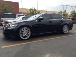 2013 Lexus GS 350 with 20x8.5 DPE S10 wheels
