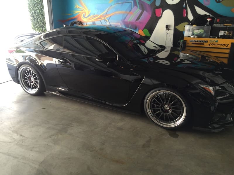 2015 Lexus RC F with 20x9.5 SSR TF1 wheels