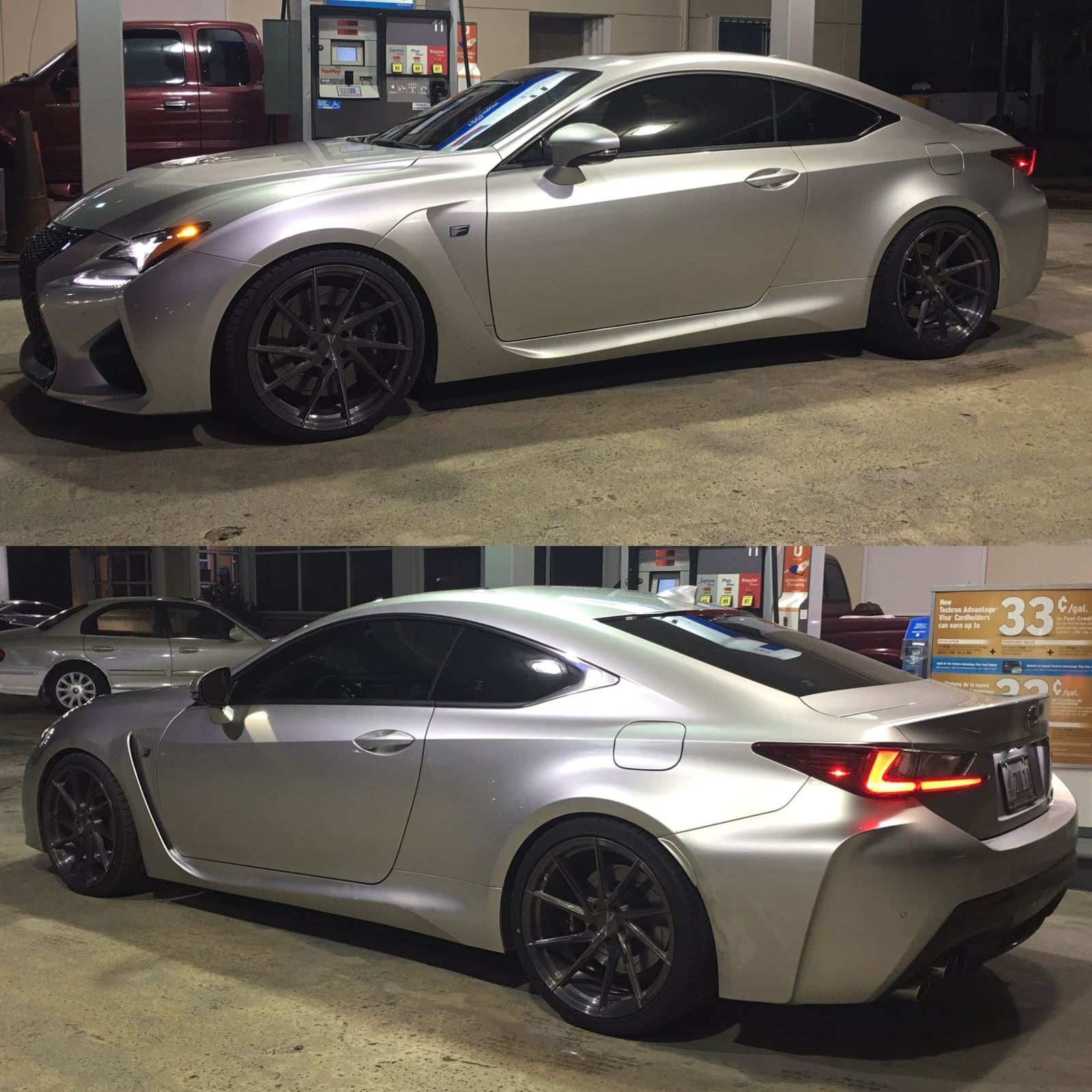 2015 Lexus RC F with 20x9 Stance wheels