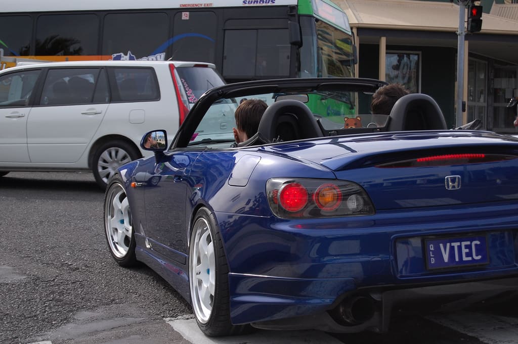 2000 Honda S2000 with 18x8 Work Meister S1 wheels