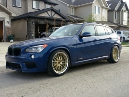 2013 BMW X1 with 19x9 Work VS-XX wheels