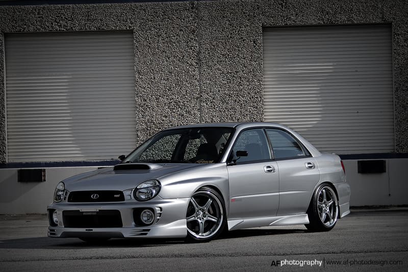 2002 Subaru Impreza WRX with 18x9 Speed Star D5R wheels