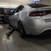 2013 Dodge Dart with 18x8 wheels