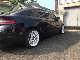 2013 Dodge Dart with 18x9 MRR GF7 wheels