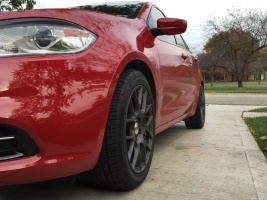 2014 Dodge Dart with 17x8 TSW Nurburgring wheels
