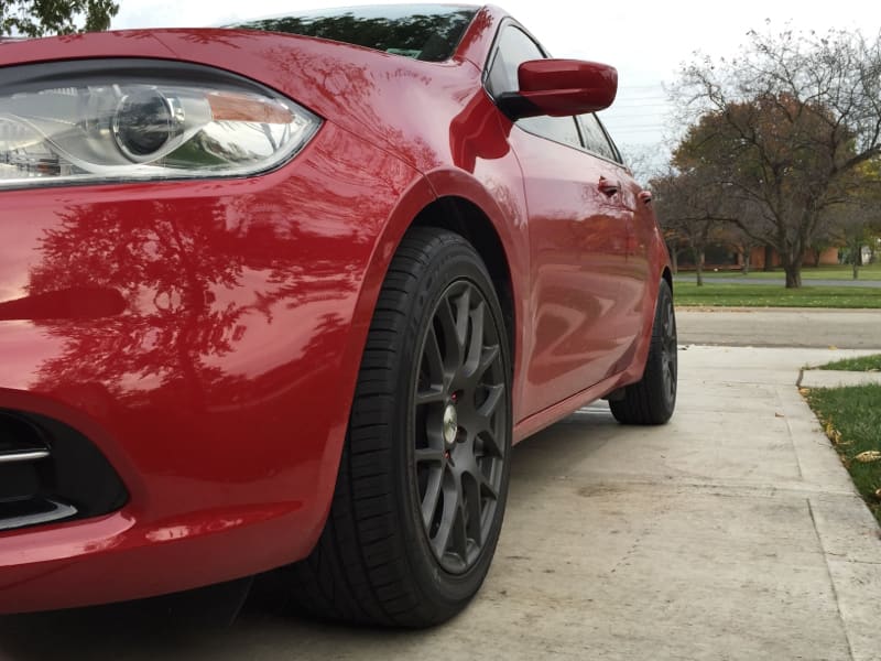 2014 Dodge Dart with 17x8 TSW Nurburgring wheels