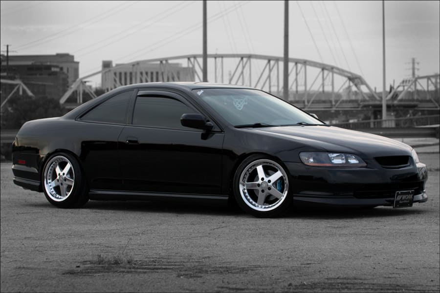 2002 Honda Accord with 17x8.5 Work Equip DDC wheels