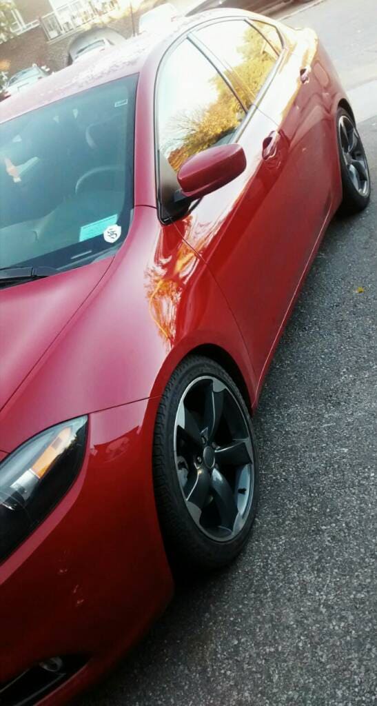 2013 Dodge Dart with 18x8 wheels