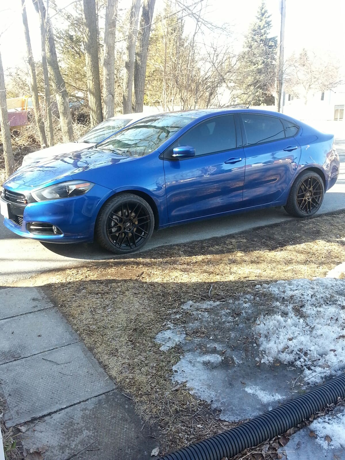 2014 Dodge Dart with 18x8 wheels