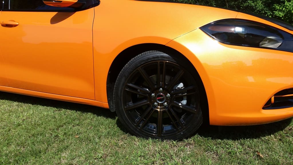 2014 Dodge Dart with 18x8 GWG Flow wheels