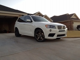 2012 BMW X3 with 20x9.5 wheels