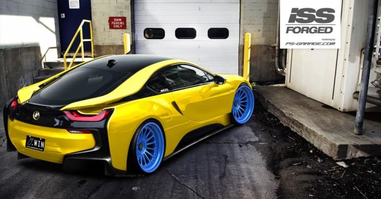 2015 BMW i8 with F1 15M wheels