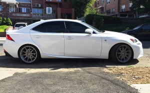 2014 Lexus IS-F with 19x9 AG F320 wheels