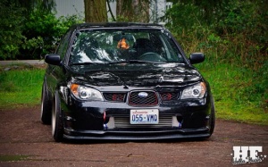 2006 Subaru Impreza WRX with 18x10 Work Emotion XD-9 wheels