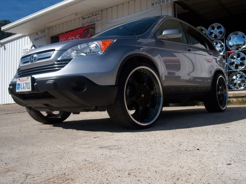 2007 Honda CR-V with 24x10 wheels