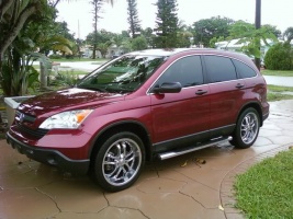 2008 Honda CR-V with 20x8.5 Helo HE825 wheels