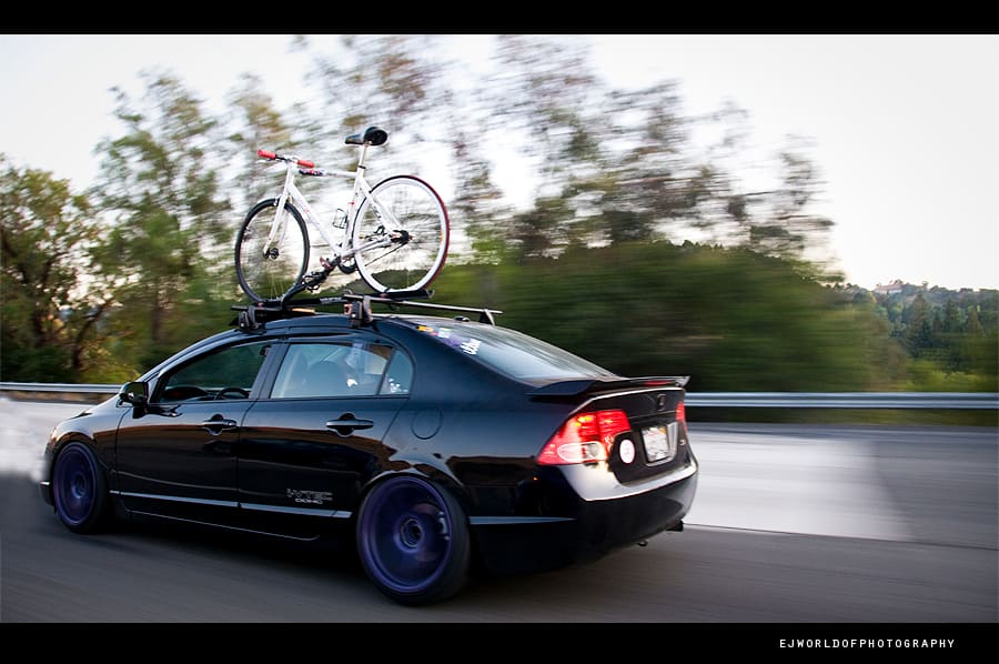 2008 Honda Civic with 18x9 Rota G-force wheels