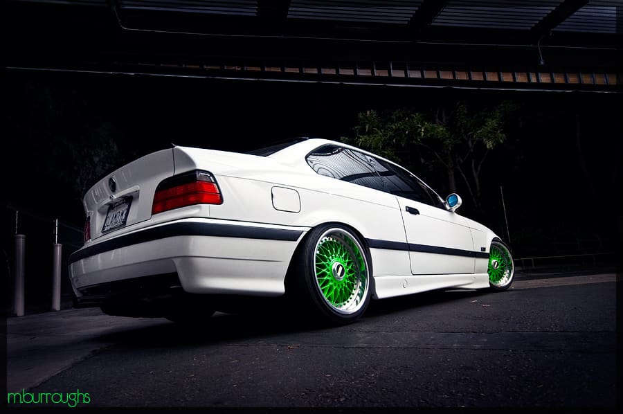 1996 BMW M3 with 17x8 BBS RC090 wheels