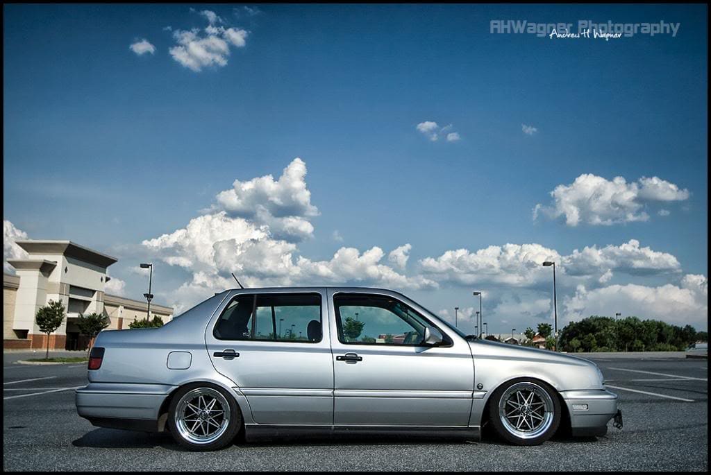 1996 Volkswagen Jetta with 15x8 Work Equip 03 wheels