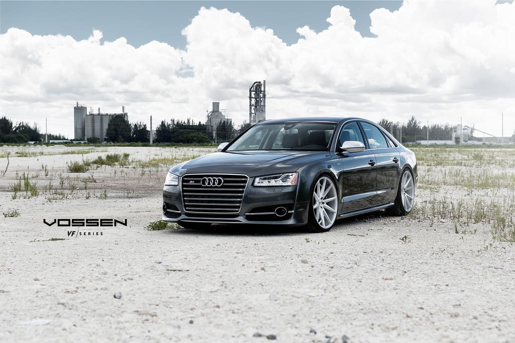 2015 Audi S8 with 22x10.5 Vossen wheels