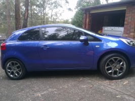 2013 Kia Rio with ROH Mantis wheels