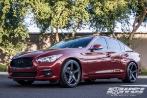 2015 Infiniti Q50 with Vossen CV3-R wheels