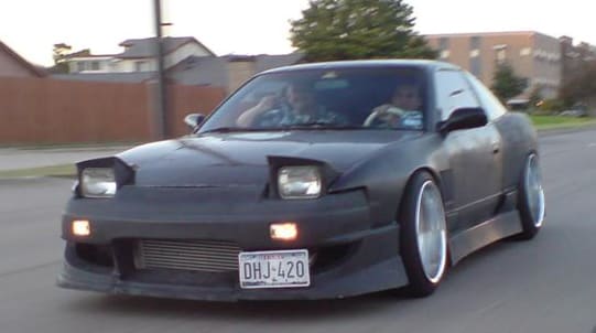 1993 Nissan S13 with 18x10 Amistad Dish wheels