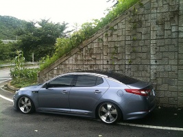 2011 Kia Optima with 19x8.5 Valkyrie wheels