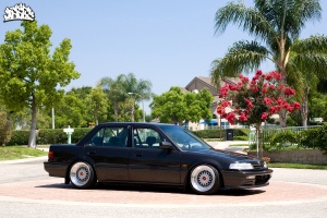 1991 Honda Civic with 16x9 BBS RS003 wheels