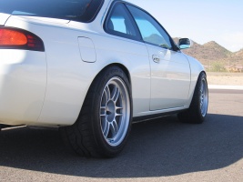 1995 Nissan S14 with 17x10 Enkei RPF1 wheels