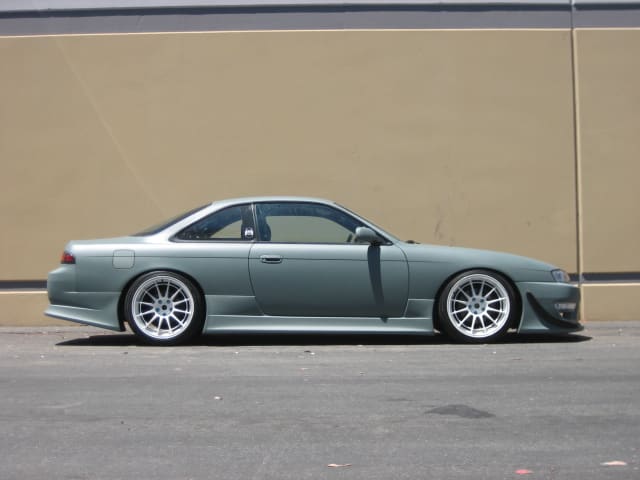 1997 Nissan S14 with 18x9.5 Enkei NT03 RR wheels