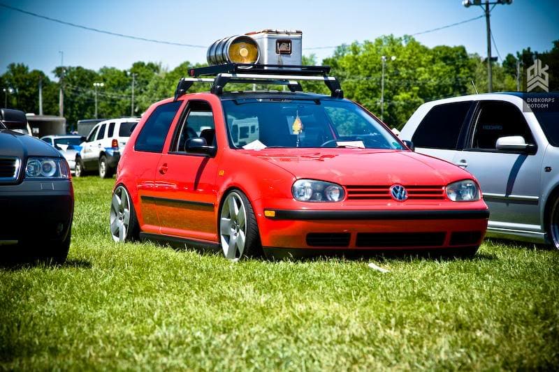 1999 Volkswagen Golf with 18x8.5 Audi Euro A8L wheels