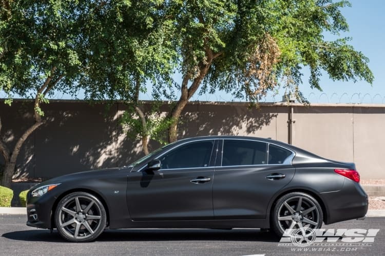 2015 Infiniti Q50 with Vossen CV7 wheels