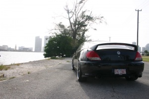 2006 Hyundai Tiburon with 19x8 Tork Imagine wheels