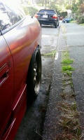 1990 Nissan S13 with 17x9 Falken Hanabi wheels