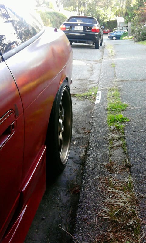 1990 Nissan S13 with 17x9 Falken Hanabi wheels