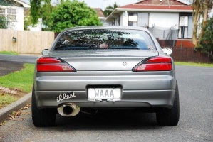 1999 Nissan S15 with 17x9 TBC Work Meister Replica wheels