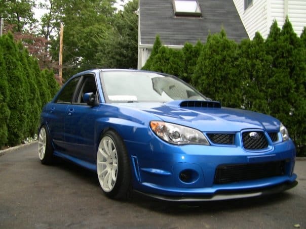 2006 Subaru Impreza WRX with 18x9 Rota g-forces wheels