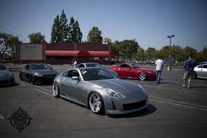 2004 Nissan 350Z with 19x9.5 AME Shallen CX wheels