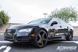 2012 Audi A7 with Giovanna Dramuno 5 wheels