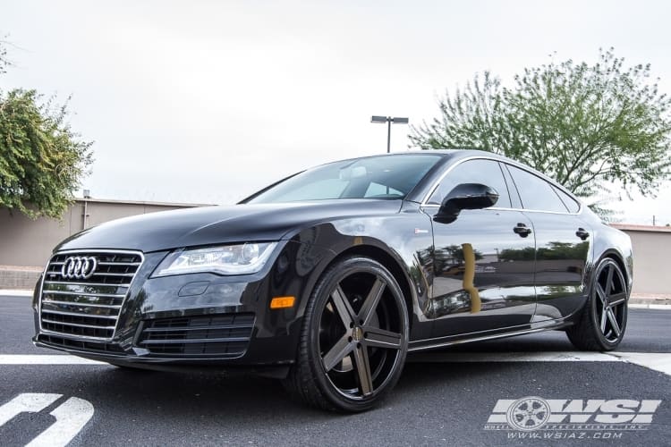 2012 Audi A7 with Giovanna Dramuno 5 wheels