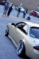 1995 Nissan S14 with 18x10 work vs-kf wheels