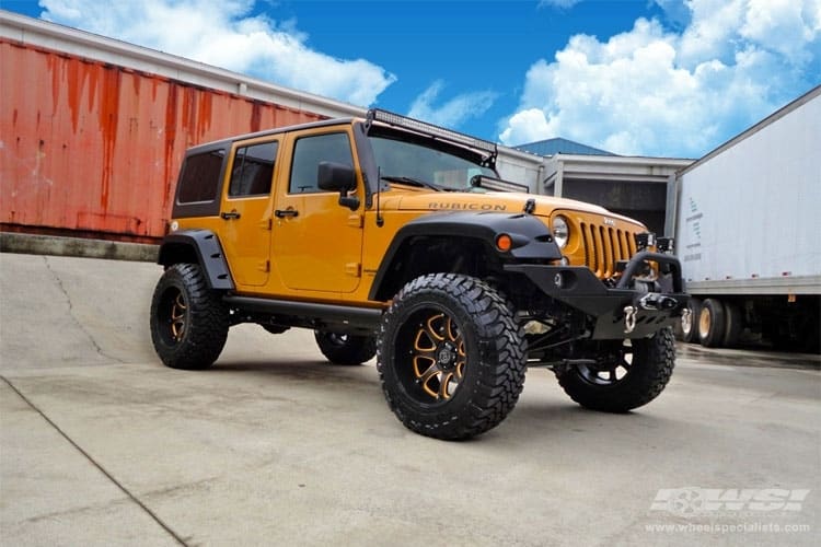2013 Jeep Wrangler with Black Rhino Glamis wheels