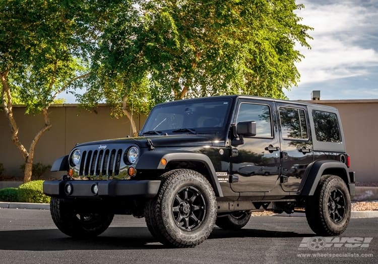 2012 Jeep Wrangler with Black Rhino Glamis wheels