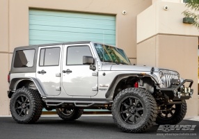 2013 Jeep Wrangler with Black Rhino Glamis wheels