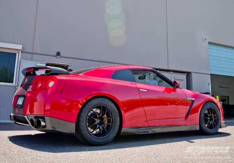 2012 Nissan GT-R with Enkei PF01 wheels