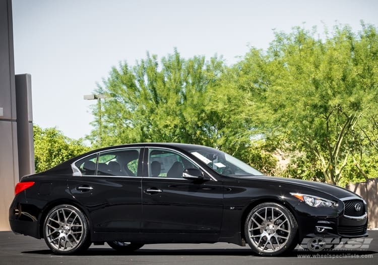 2014 Infiniti Q50 with TSW Nurburgring wheels