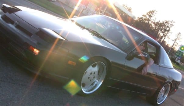 1990 Nissan S13 with 17x8 Zauber Jamins wheels