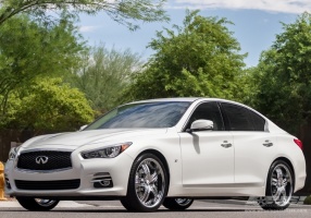 2014 Infiniti Q50 with MKW M105 wheels
